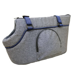 Kerbl Sac de transport pour animaux de compagnie Marie Gris et bleu