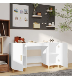 Bureau Blanc 140x50x75 cm Bois d'ingénierie