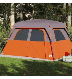 Tente de cabine familiale 6 personnes orange imperméable