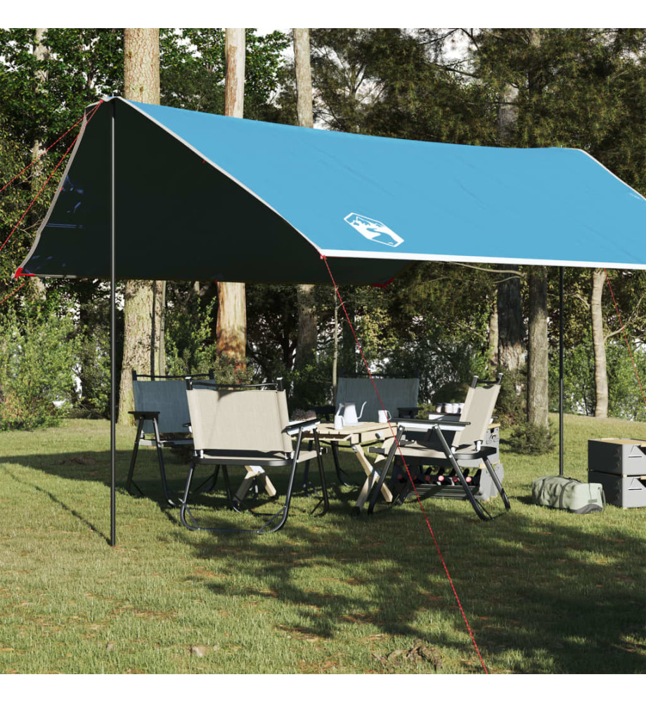 Bâche de camping vert 430x380x210 cm imperméable