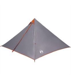 Tente familiale tipi 7 personnes orange imperméable