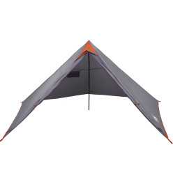 Tente familiale tipi 7 personnes orange imperméable