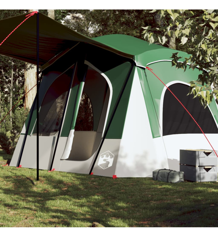 Tente de camping de cabine 5 personnes vert imperméable