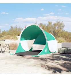 Tente de plage 2 personnes vert d'eau escamotable imperméable