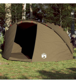 Tente de pêche 5 personnes vert olive imperméable