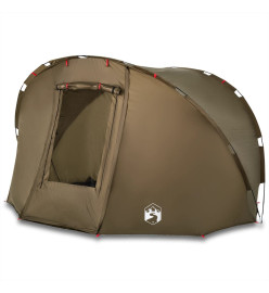 Tente de pêche 5 personnes vert olive imperméable