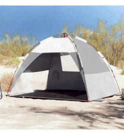 Tente de plage 2 personnes gris libération rapide imperméable