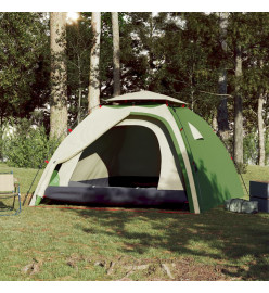 Tente de camping à dôme 4 personnes vert libération rapide