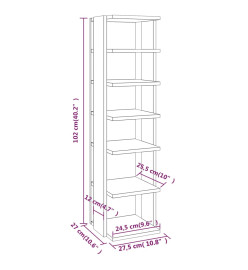 Armoire à chaussures Chêne sonoma 27,5x27x102 cm