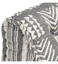 Pouf modulaire Gris rayé Tissu