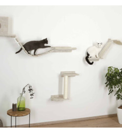 Kerbl Mur d'escalade pour chats Mount Everest Bois Beige