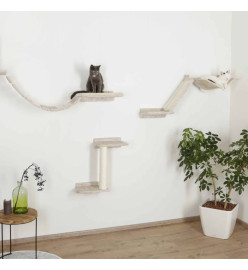 Kerbl Mur d'escalade pour chats Mount Everest Bois Beige