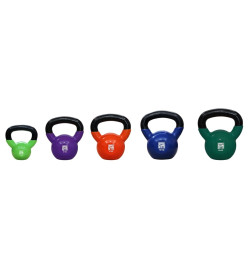 Orange Gym Kettlebell en vinyle 12 kg Vert foncé