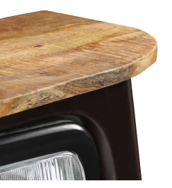 Buffet en forme de camion Bois de manguier massif Gris foncé