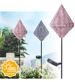 Luxform Lampe solaire à LED sur piquet de jardin Tyana Rose