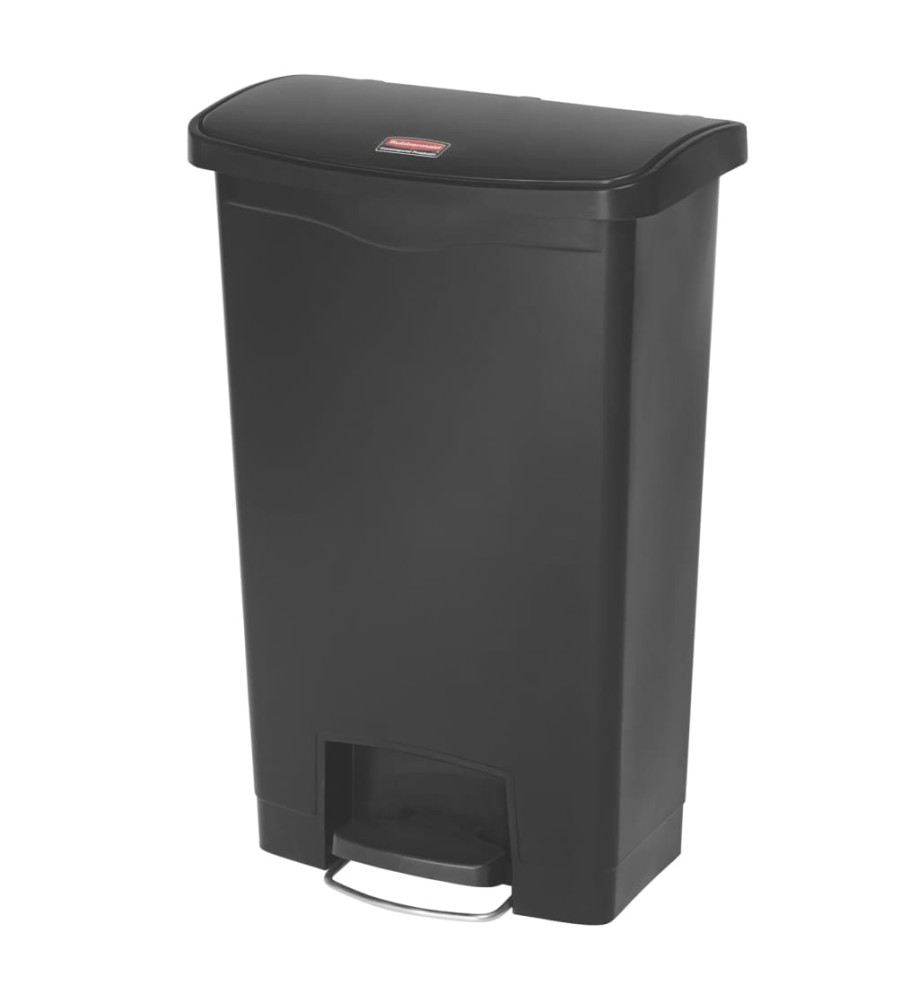 Rubbermaid Poubelle à pédale Slim Jim 50 L Noir