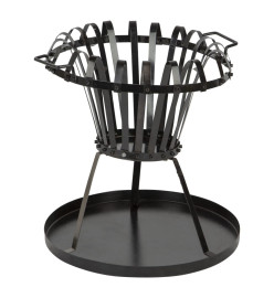 Practo Garden Foyer avec barbecue noir