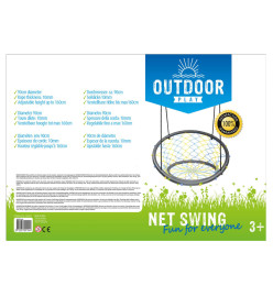 OUTDOOR PLAY Balançoire nid avec filet 90 cm