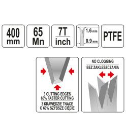 YATO Scie à bois PTFE 400 mm