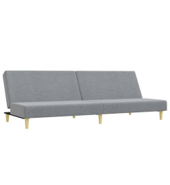 Ensemble de canapés 2 pcs gris clair tissu