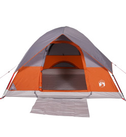 Tente de camping à dôme 2 personnes orange imperméable