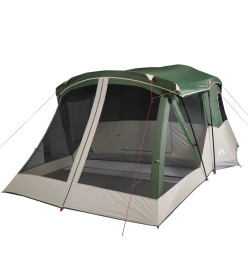 Tente de camping avec porche 4 personnes vert imperméable