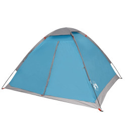 Tente de camping à dôme 4 personnes bleu imperméable