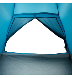 Tente de camping à dôme 4 personnes bleu imperméable