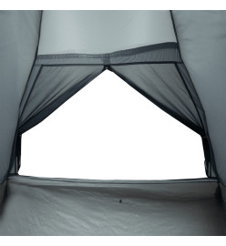 Tente de camping à dôme 2 personnes gris et orange imperméable