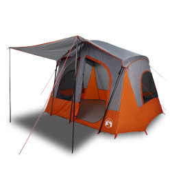 Tente de camping de cabine 5 personnes gris imperméable