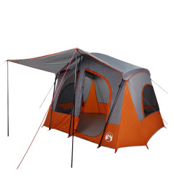 Tente de camping de cabine 5 personnes gris imperméable