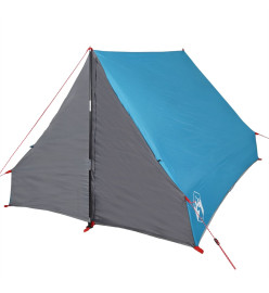 Tente de camping en forme de A 2 personnes bleu imperméable