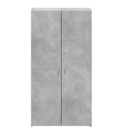Armoire de classement gris béton 60x32x115 cm bois d'ingénierie