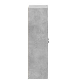 Armoire de classement gris béton 60x32x115 cm bois d'ingénierie