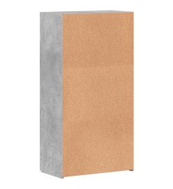 Armoire de classement gris béton 60x32x115 cm bois d'ingénierie