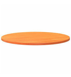 Dessus de table rond cire marron Ø90x2,5 cm bois de pin massif