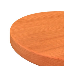 Dessus de table rond cire marron Ø30x2,5 cm bois de pin massif