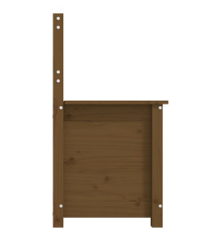 Banc Marron miel 80x41x77 cm Bois de pin massif