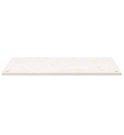 Dessus de bureau blanc 100x60x2,5 cm bois massif de pin