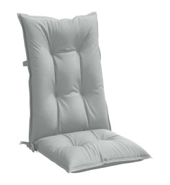 Coussins de chaise à dossier haut lot de 6 gris clair mélangé