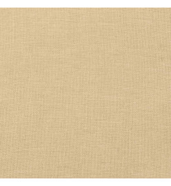 Coussin de banc de jardin beige mélangé 150x50x7 cm tissu