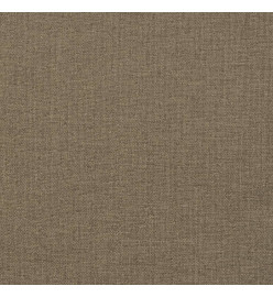 Coussin de banc de jardin taupe mélangé 150x50x7 cm tissu