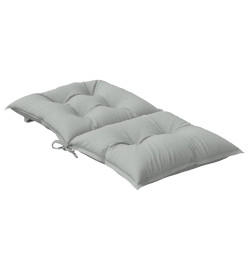 Coussins de chaise à dossier bas lot de 6 gris clair mélangé