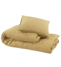 Ensemble de housse de couette Taupe 200x200 cm Coton