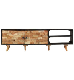 Meuble TV 140x30x45 cm Bois de manguier brut et d'acacia massif