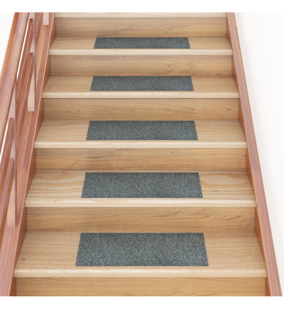 Tapis d'escalier autocollants Rectangulaire 15 pcs 60x25cm Vert