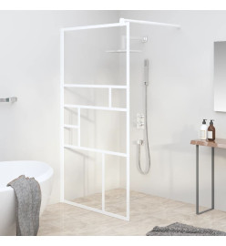 Paroi de douche 115x195 cm ESG Verre Blanc