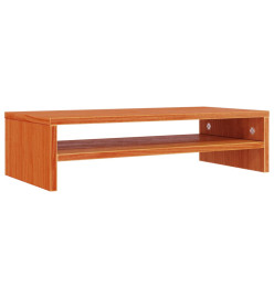 Support de moniteur marron miel 50x24x13 cm bois de pin solide