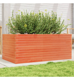 Jardinière cire marron 110x60x45,5 cm bois de pin massif
