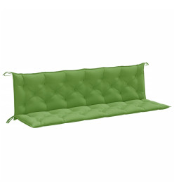 Coussins de banc de jardin lot de 2 vert mélangé tissu